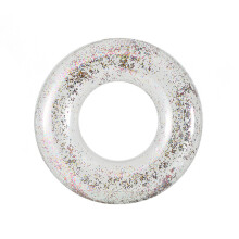(Argent, NO.90(55-80KG)) et cercle de natation entièrement transparent à paillettes pour enfants et