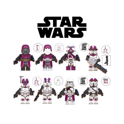 8 pièces Star Wars Nova Corps Clone Troopers figurine blocs de construction Puzzle jouet 2