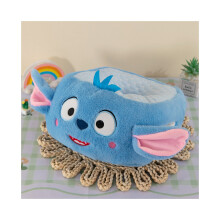 (Stitch) Oreiller de sieste doux en peluche de bureau avec des personnages de dessins animés Coussin