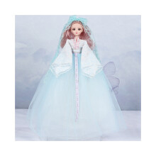 (Bleu) jouet de poupée à la mode magnifiquement conçu papillon mariage Barbie filles pour poupée