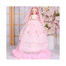 (StyleC) poupée Barbie de luxe coffret cadeau 50 cm Tpr gaze poupée de mariage princesse filles pour