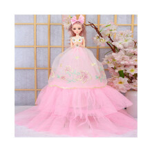 (StyleE) poupée de luxe Barbie coffret cadeau 50 cm Tpr gaze poupée de mariage princesse filles pour