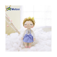 (Jarretelles Blanche-Neige) Ravissante poupée en peluche Metoo Angela pour filles avec cheveux bouclés