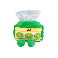 (Kiwi) boîte de tissu de bande dessinée fraise chocolat Sandwich ornements de stockage boîte de bureau