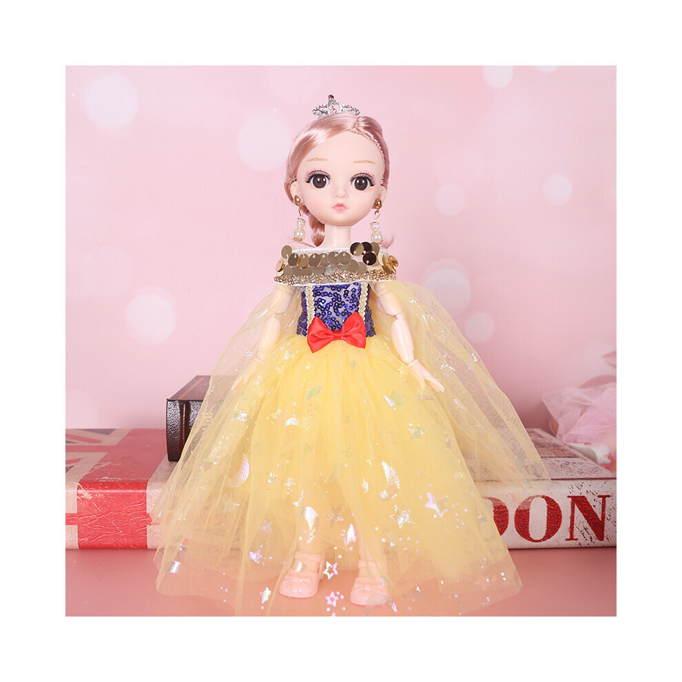 (JauneRouge) Frozen 118in Elsa Blanche-Neige Princesse Chantant Musique Fille Poupée Jouets Fille De