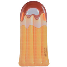 (Orange) anneau de natation gonflable de flotteur de poignée épaissie des enfants pour le jeu de l'eau