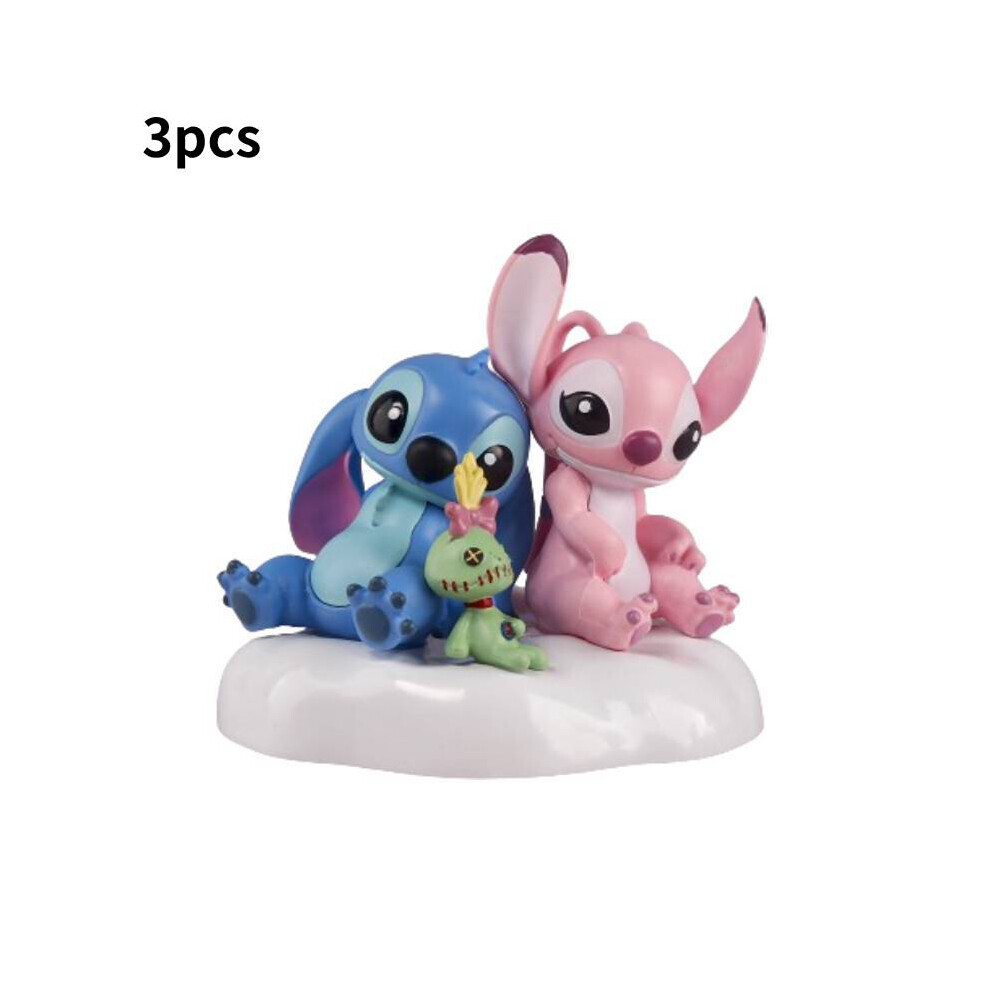(Assis) et Lilo 2 pièces point poupée jouet modèle décoration Animation dessin animé Pvc matériel