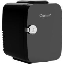 Crystals Mini Fridge 4/10/15L Tabletop Cooler & Warmer, 12V DC / 220V AC Dual Power, Quiet 28dB, Removable Shelf, Car/Desk/Office/Bedroom