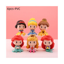 Ensemble de figurines de sirène princesse blanche-neige, Mini jouets poupées modèle fille