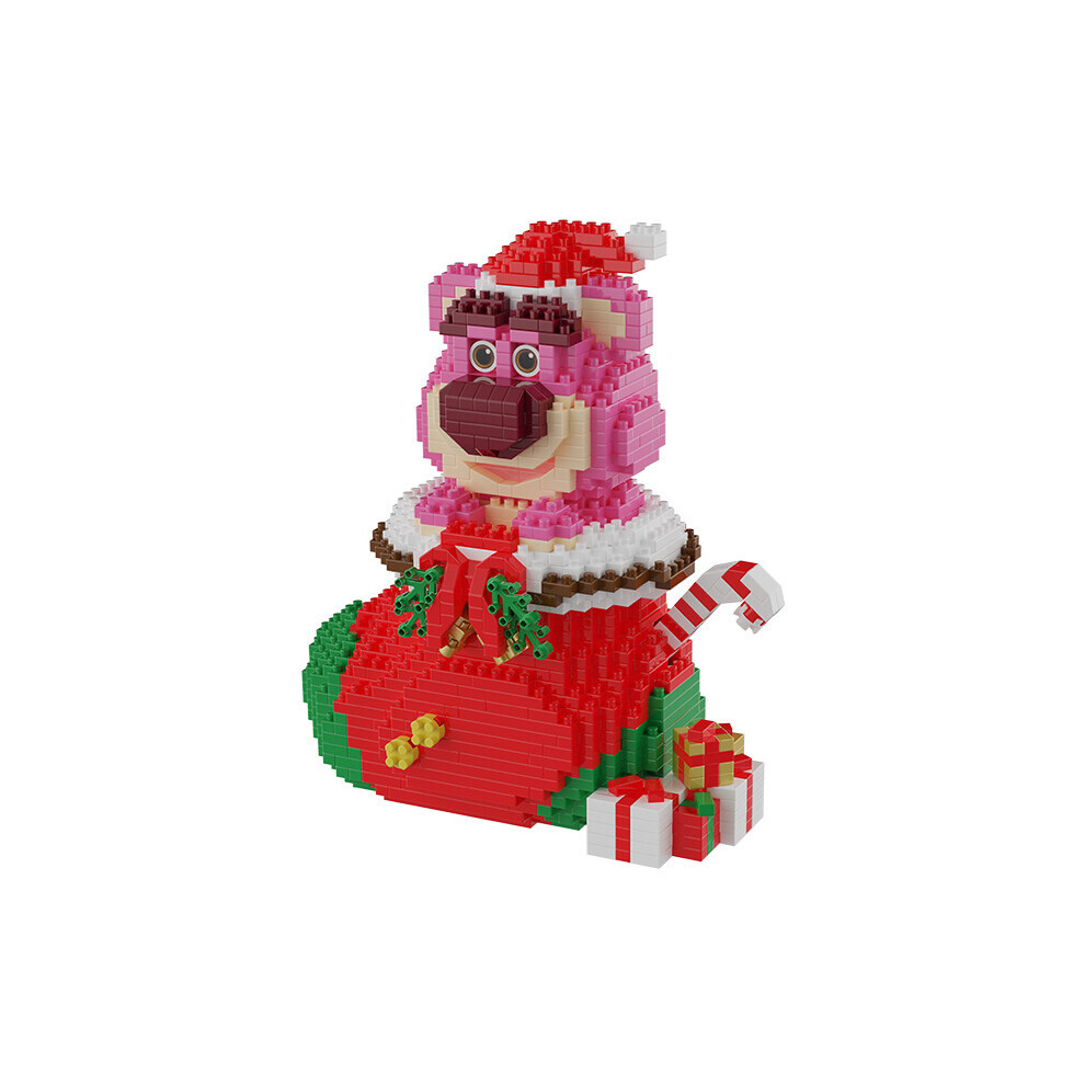 (Noël, 1512 pièces) histoire de noël jouet fraise ours Micro construction cadeau blocs ornements