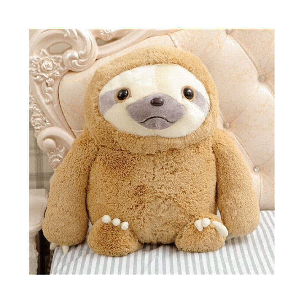 (Marron, 70 cm/27,6 pouces) mignon paresseux géant en peluche peluches oreiller coussin cadeaux de noël