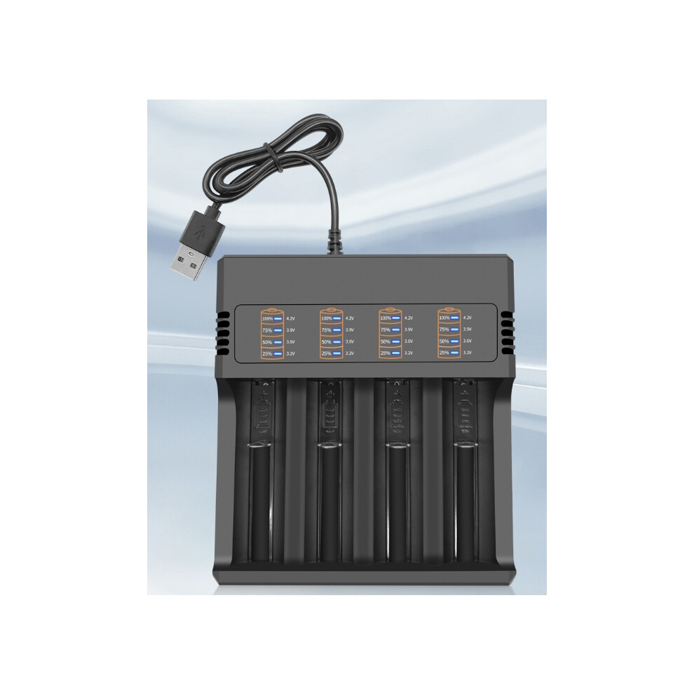 (MS-5DP4, 18650/18350/26650/16340/14500/18500) 18650 Battery Charger For 18350 26650 16340 14500 18500 1/2/4 Slots 18650 Lithium Battery Holder Univer