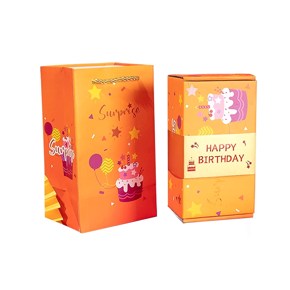 Jojomino Exploding Gift Box Money Pop Up Surprise Birthday Prank Box, Money Roll Gift Box For Cash Gift, Chinese Envelope C Red