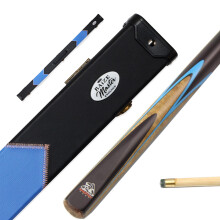 Spartan Fury 57 Inch Ash 3/4 Snooker Cue Set + Deluxe Case in Blue