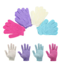 Exfoli?ende douchebadhandschoenen? 4 paar? Dubbelzijdige duurzame nylon douchehandschoenen Body Scrub Peeling en badaccessoires voor heren Dames en k