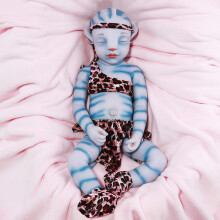 Vollence Poupée Bébé Silicone 20 pouces Yeux Fermés, Poupée Reborn Réaliste - Garçon