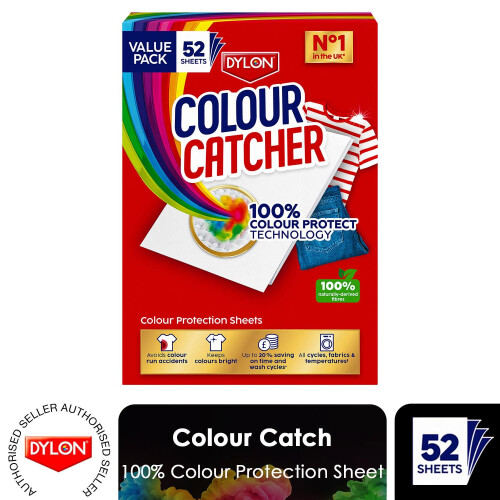 Colour Catcher Colour Protection Laundry Sheets to Prevent Colour Run, 52 Sheets
