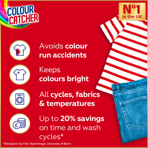 Colour Catcher Colour Protection Laundry Sheets to Prevent Colour Run, 80 Sheets 1