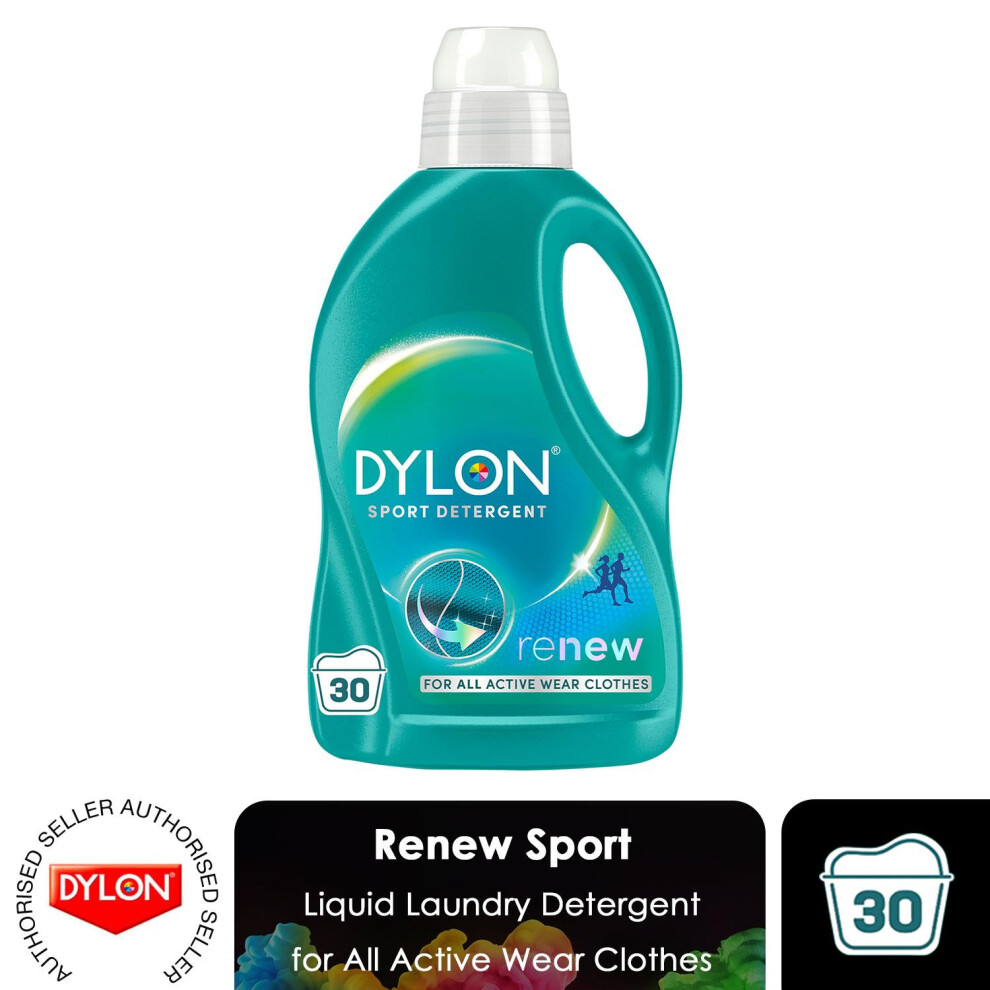 Dylon Sport Detergent Liquid Laundry Detergent for Active Wears, 30 Washes