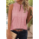 Women'S Solid Color V-Neck Sleeveless Top Pink XL 7