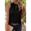 Women'S Solid Color V-Neck Sleeveless Top Black M 7