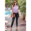 Women'S Solid Color V-Neck Sleeveless Top Purple S 5