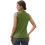 Women'S Solid Color V-Neck Sleeveless Top Green XL 4