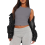 Womens Summer Tank Tops Gray S 8