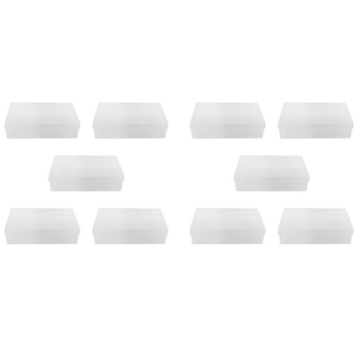 10Pcs Box Trading Card Case Storage Organizer Clear Plastic for Gaming Cards 2