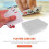 10Pcs Box Trading Card Case Storage Organizer Clear Plastic for Gaming Cards 8