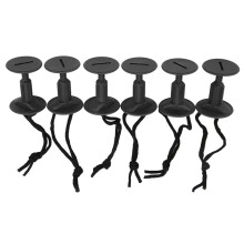 6 Pcs Surfboard Leash Plugs with Cords Strings Water Surfing Accessories Surf Plug Bodyboard Accessory