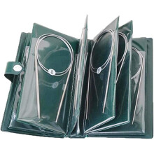 11Pcs Stainless Steel Circular Knitting Needles Set, Professional 80cm Circular Knitting Needle Various Sizes 5 mm to 1.5 mm