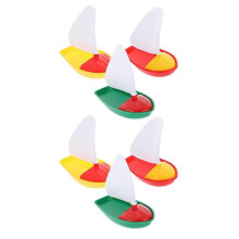 (As show, One size) 6pcs Funny Kids Outdoor Sailing Toys Swimming Pool Playthings (Random Color)