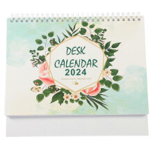 (As show, One size) Desk Calendar 2024 Desk Calendar Ornament Stand Up Flip Calendar Decor Desktop Calendar