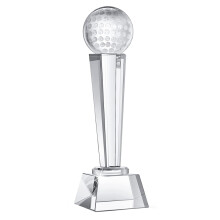 x 2,8 palcové krištáľové sklo Golfová trofej pre dospelých a deti, turnajový stôl, stolová dekorácia