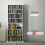 Homcom HOMCOM CD Storage Unit DVD Tower Blu-ray Storage Shelf for Living Room White 8