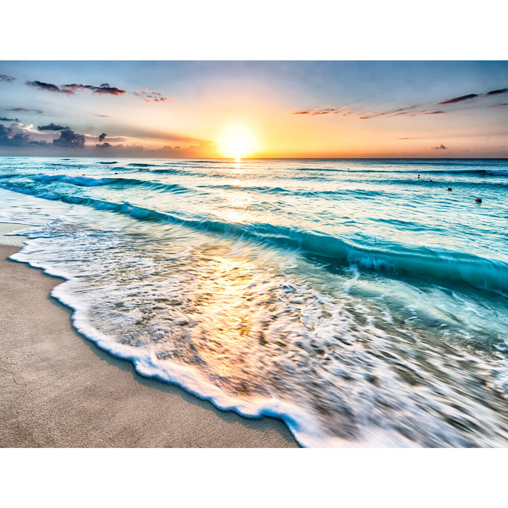 Puzzles pour adultes 1000 pi   ces Sunset Beach Puzzle en bois Art DIY Jeu de loisirs Jouet amusant Cadeau Convient aux familles et aux amis