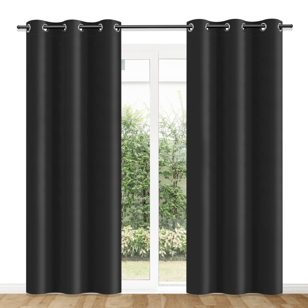 Rideau occultant simple de luxe     2 panneaux pour chambre     coucher, salon, porte coulissante, patio, hauteur de 84 pouces, isolation thermique