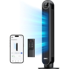 Dreo Smart Tower Fan, 28dB Silent Standing Fans for Bedroo