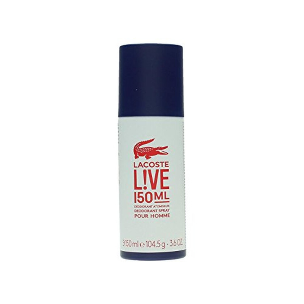DESODORANTE LACOSTE LIVE POUR HOMME SPRAY 150 ML