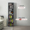 Homcom HOMCOM 260 CD Storage Unit 120 DVD Storage Tower with 9 Compartments Grey 9