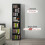 Homcom HOMCOM 260 CD Storage Unit 120 DVD Storage Tower with 9 Compartments Black 9