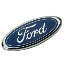 (Navy) Ford Badge Transit Oval/ Blue Chrome 150MM X 60mm Front Rear Emblem Focus Mondeo