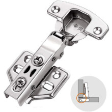 2Pcs Soft Close Hinges Kitchen Cupboard Cabinet Door Hinges with Self Closing Mechanism Slow Shut Plate Hinge & Screws