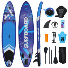 11FT Inflatable Stand Up Paddle Board |SUP Surfing Paddleboard w/ Seat