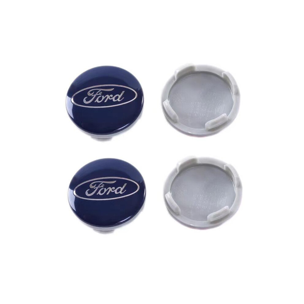 (Blue * 4pcs) 4pcs Blue for Ford 54mm Wheel Center Caps Hubcaps Rim Caps Emblems Badges Logo-image-OPC-PGPV68Y-NEW