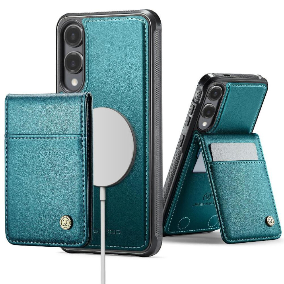 (Green) Case For Samsung Galaxy S25 Edge Stand Wireless Charging Cardsllots Rfid Green 764544173605