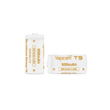2x Vapcell T9 16340 CR123A 950mAh 3.7V Rechargeable Batteries