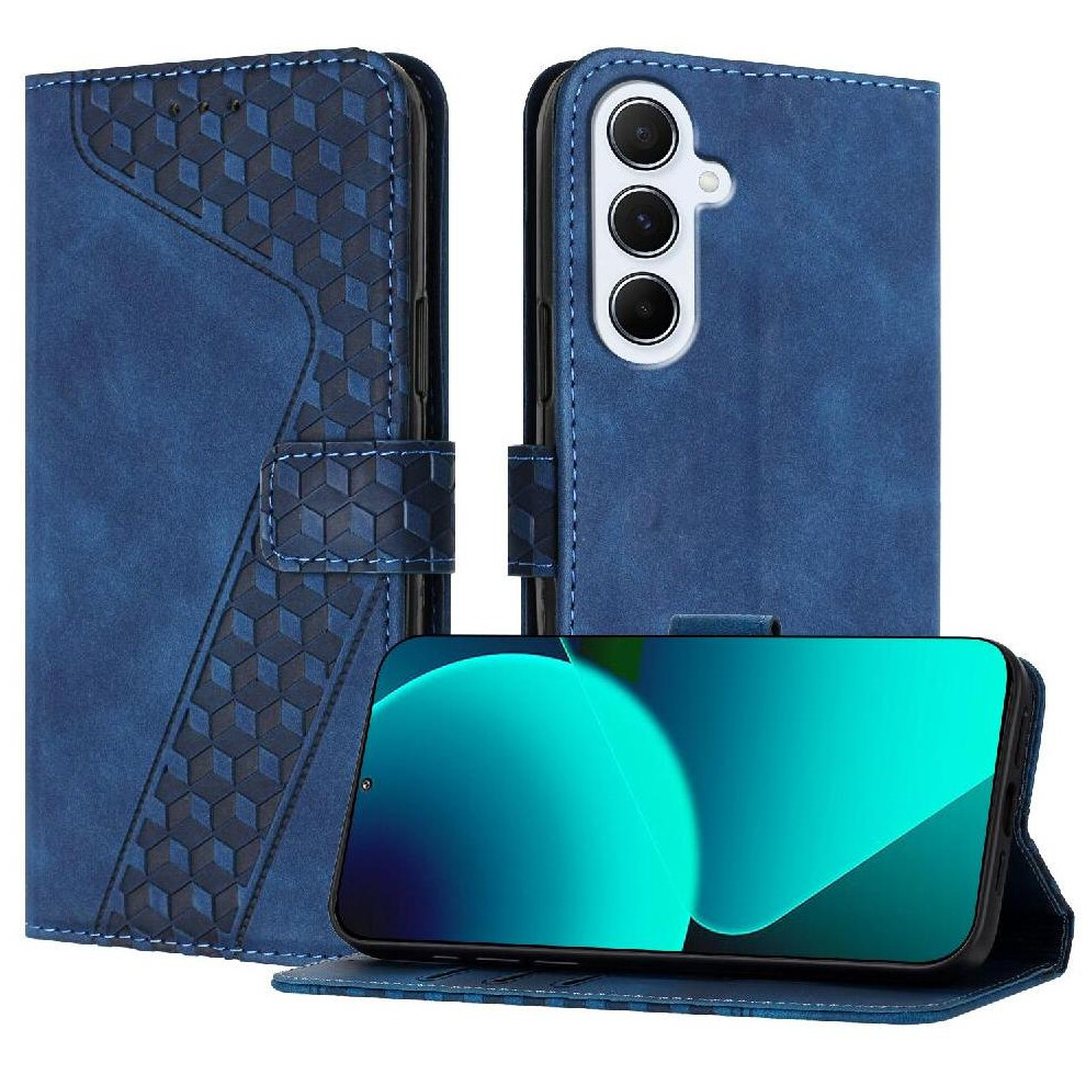 (Blue) Phone Case For Samsung Galaxy A16 4G/5G Flip Folio Kickstand Magnetic Wallet Card Slots Cover Blue 764544173827
