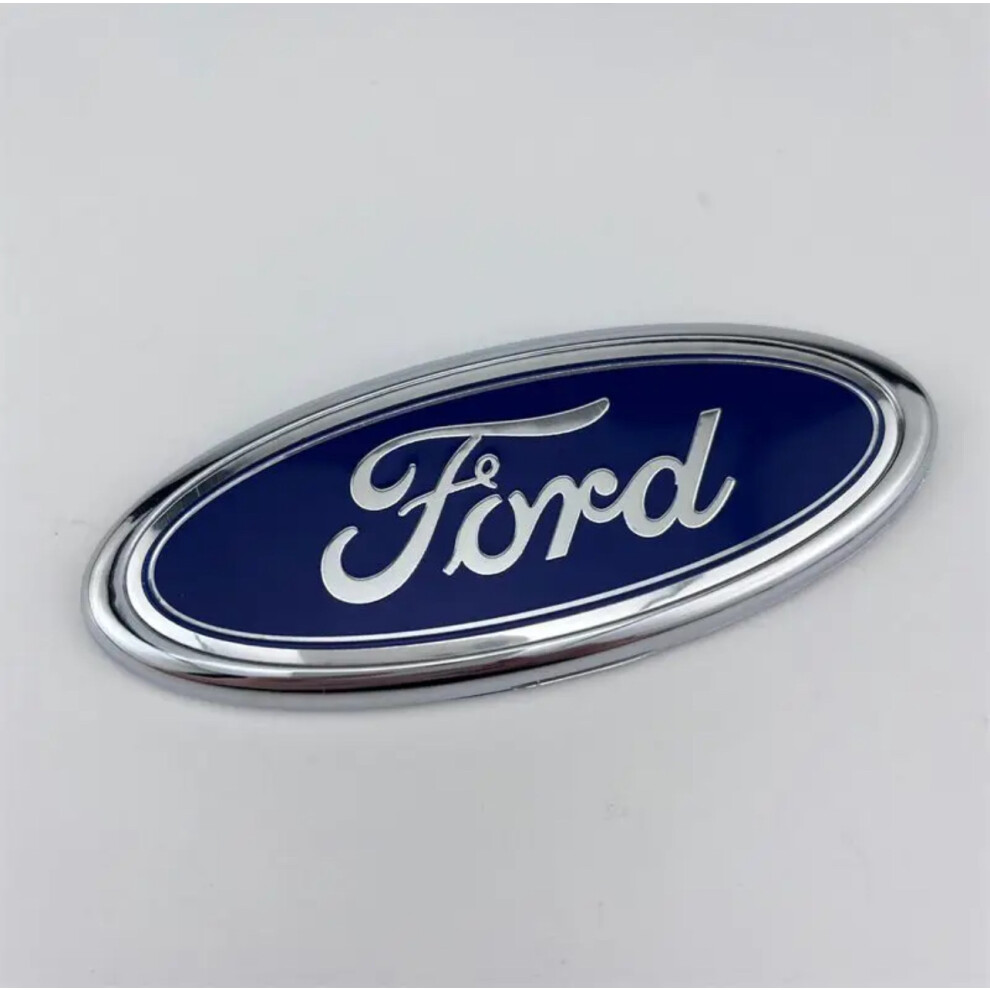 (, 1Pcs) 115Mm X 45Mm Rs Oval Ford Escort Mk2 Badge Cortina Fiesta Transit Capri Blue